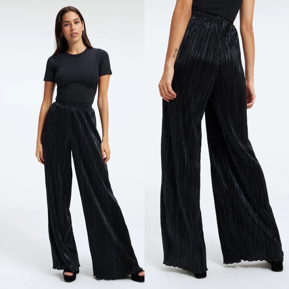 |Good American| NWOT Plisse Pants, S/M